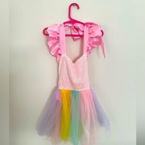 Baby girl rainbow tutu Bodysuit  9 - 12 months
